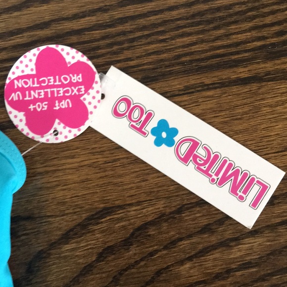 NWT Limited Too Girls One Piece Swimsuit - Picture 3 of 4